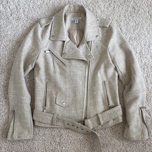 Pure Navy Moto Jacket